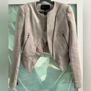 BCBG MAX AZRIA SUEDE CROP JACKET